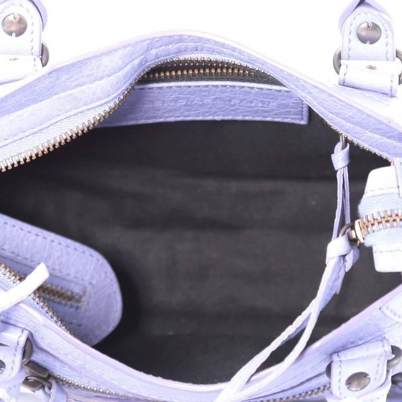 Balenciaga City Classic Studs Handbag Leather Mini In Good Condition In NY, NY