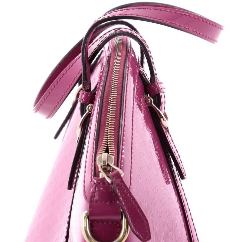 Gucci Nice Top Handle Bag Patent Microguccissima Leather Medium 2