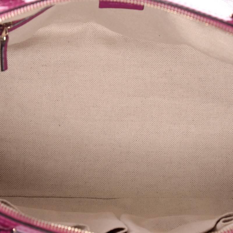 Gucci Nice Top Handle Bag Patent Microguccissima Leather Medium 1
