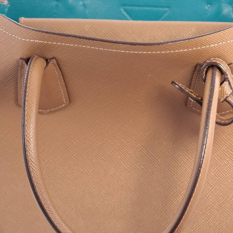 Prada Cuir Double Tote Saffiano Leather Small 3