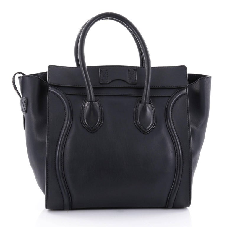 Celine Luggage Handbag Smooth Leather Mini At 1stdibs Celine Luggage Handbag Smooth Leather Mini In Good Condition For New York Ny