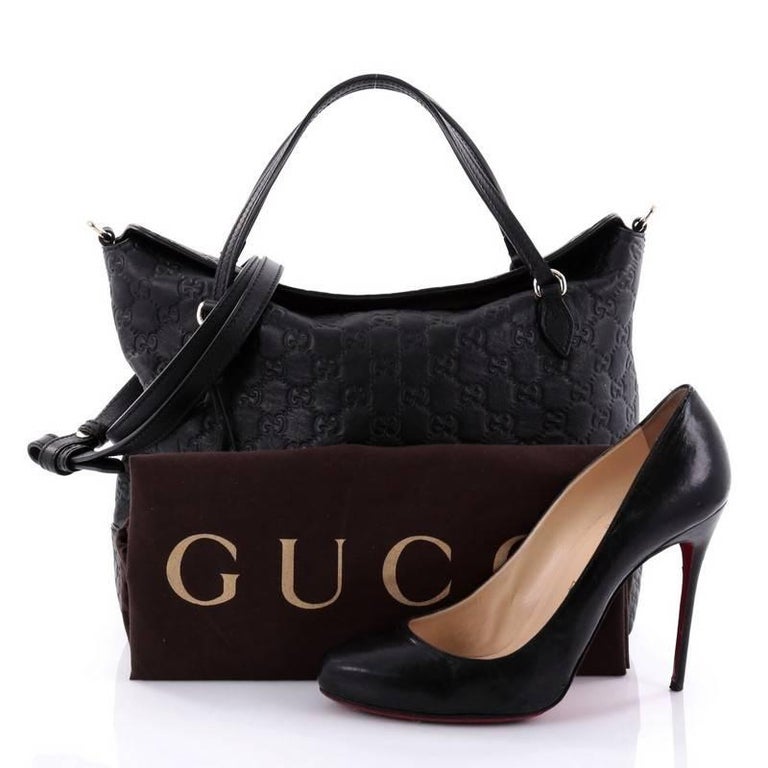 Gucci Bree Convertible Top Handle Bag Guccissima Leather Medium at 1stDibs