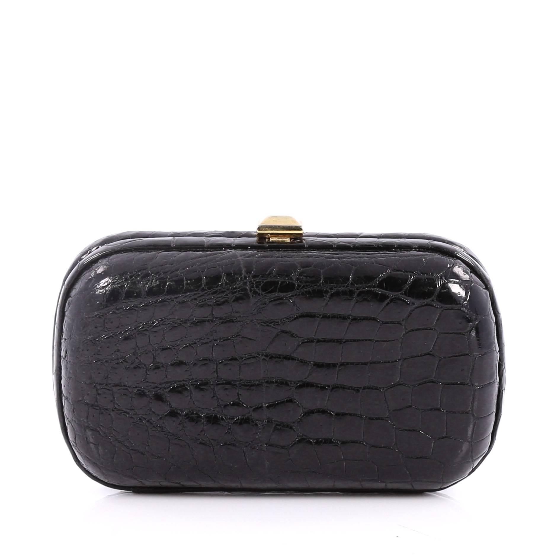 bottega veneta crocodile clutch