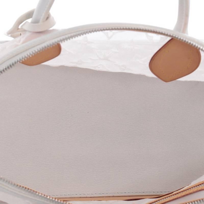 Louis Vuitton Transparence Lockit Handbag Mesh and Leather  1