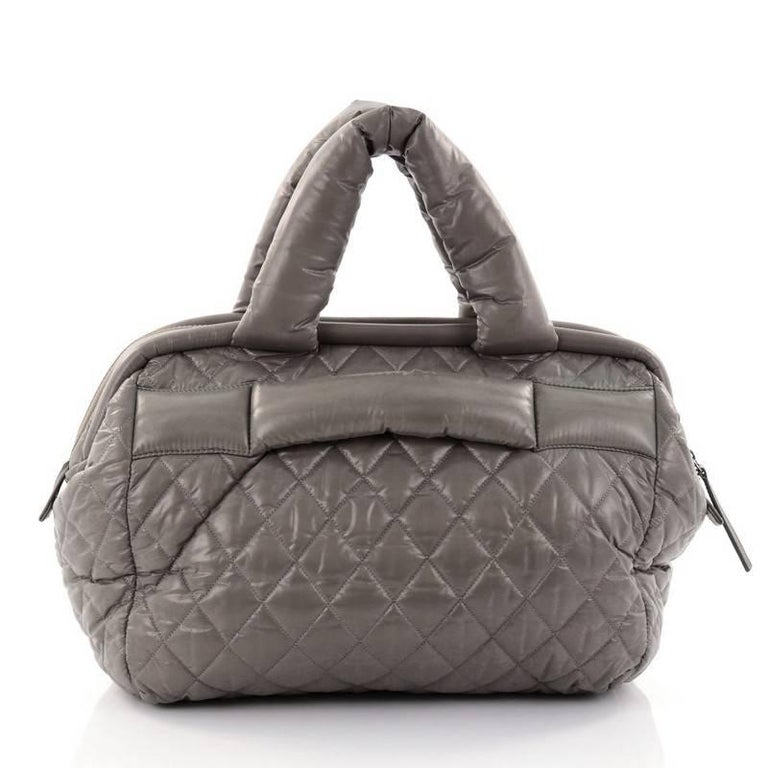 Chanel Coco Cocoon Black Quilted Canvas Bowling Bag at 1stDibs  chanel coco  cocoon bowling bag, chanel cocoon bag, chanel coco cocoon bag