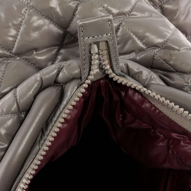  Chanel Coco Cocoon Quilted Nylon Bowling Bag  In Good Condition In NY, NY