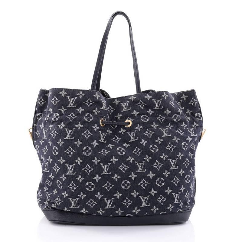  Louis Vuitton Noefull Handbag Denim MM  In Good Condition In NY, NY