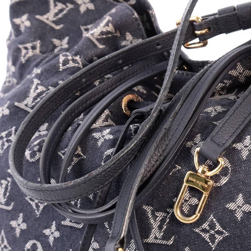  Louis Vuitton Noefull Handbag Denim MM  1