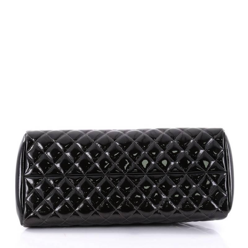Women's Chanel Just Mademoiselle Degrade Handbag Quilted Patent Medium
