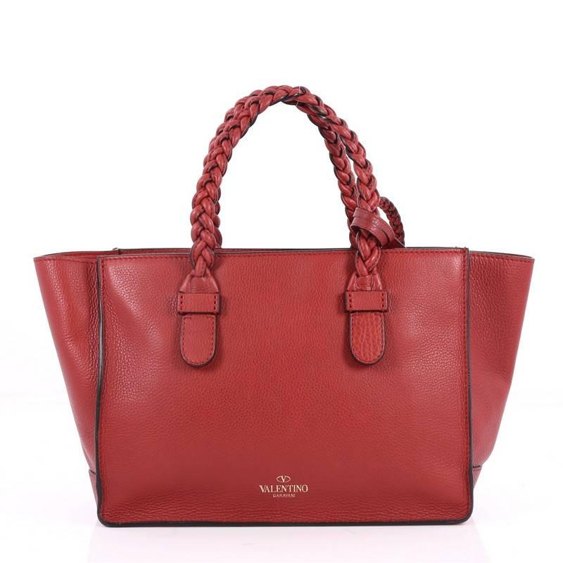 Valentino To Be Cool Tote Leather Small In Excellent Condition In NY, NY