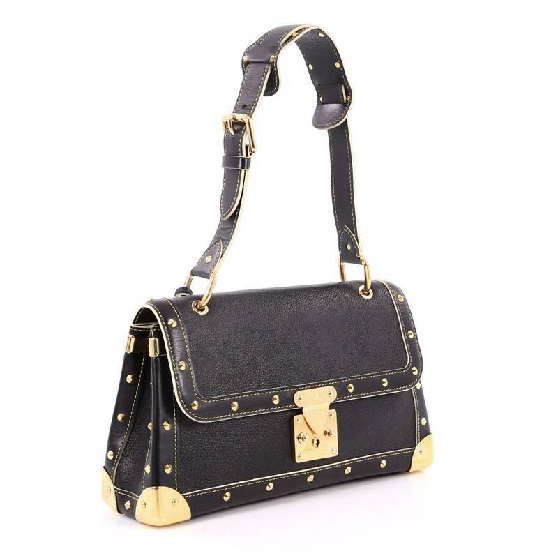 Black Louis Vuitton Suhali Le Talentueux Handbag Leather
