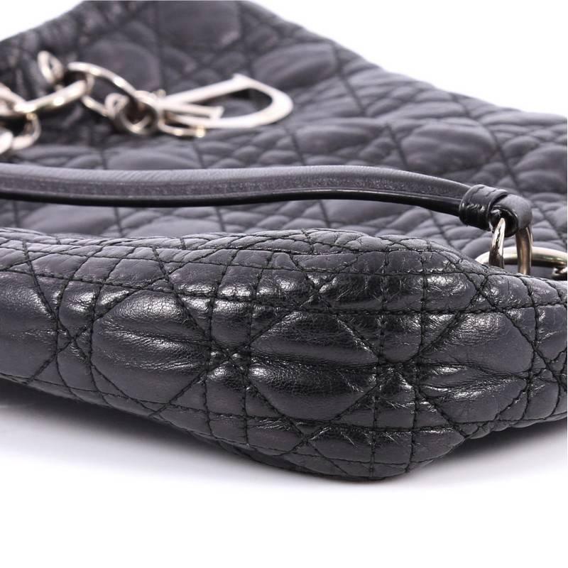 Christian Dior Rendez Vous Flap Bag Cannage Quilt Lambskin Medium In Good Condition In NY, NY