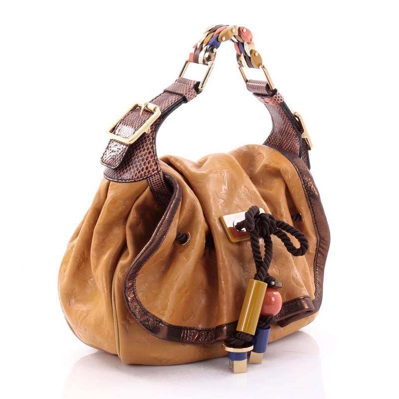 Brown Louis Vuitton Kalahari Handbag Limited Edition Monogram Epices PM