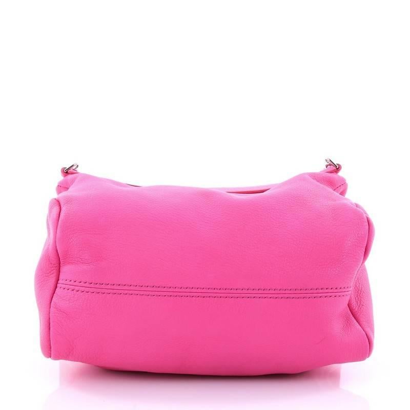 Pink Givenchy Pandora Chain Bag Leather Mini