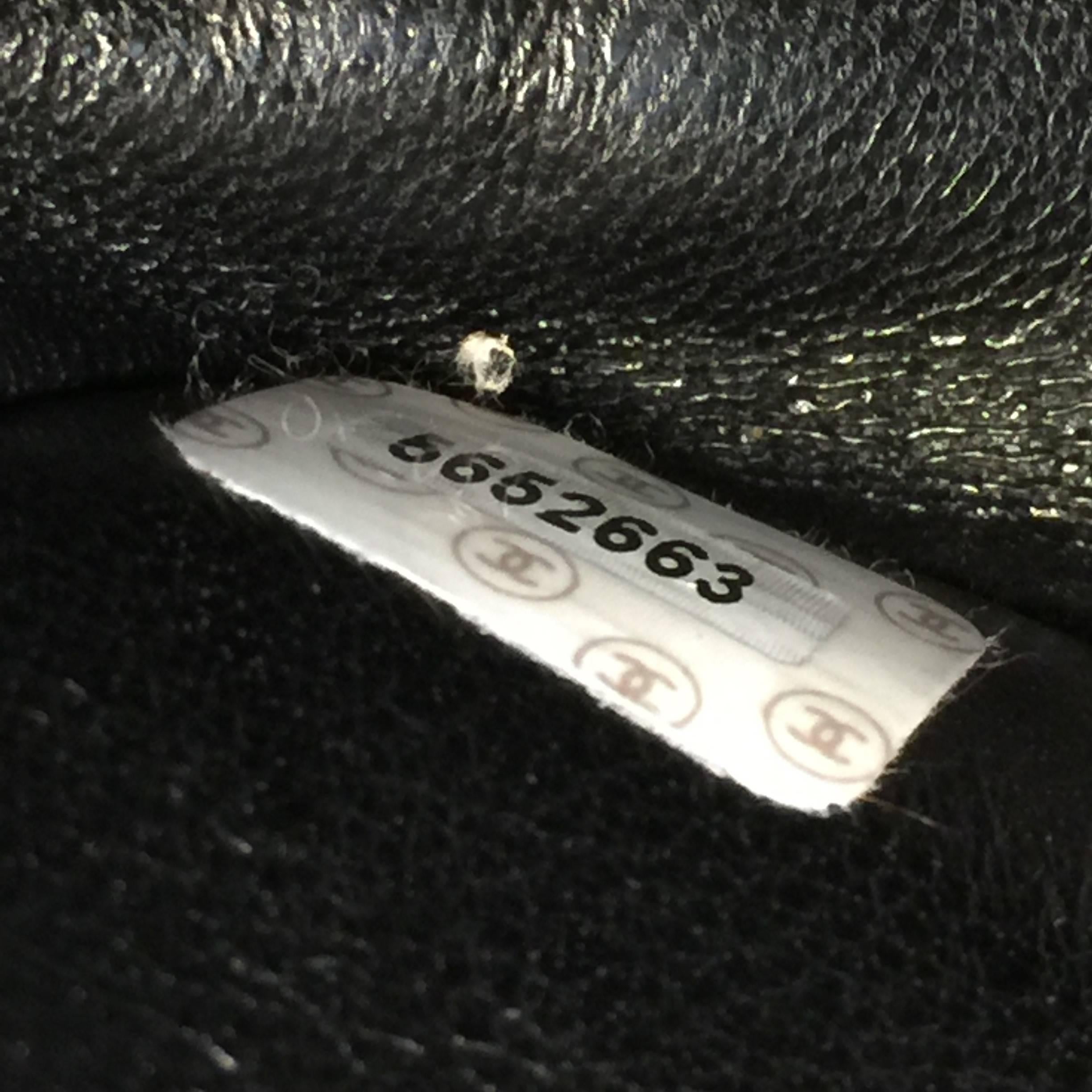 Chanel Vintage Classic Double Flap Bag Quilted Denim Medium 2