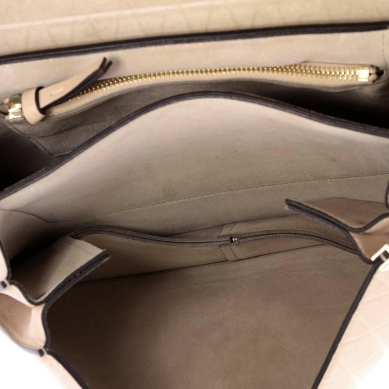 Chloe Faye Shoulder Bag Embossed Leather Medium 4