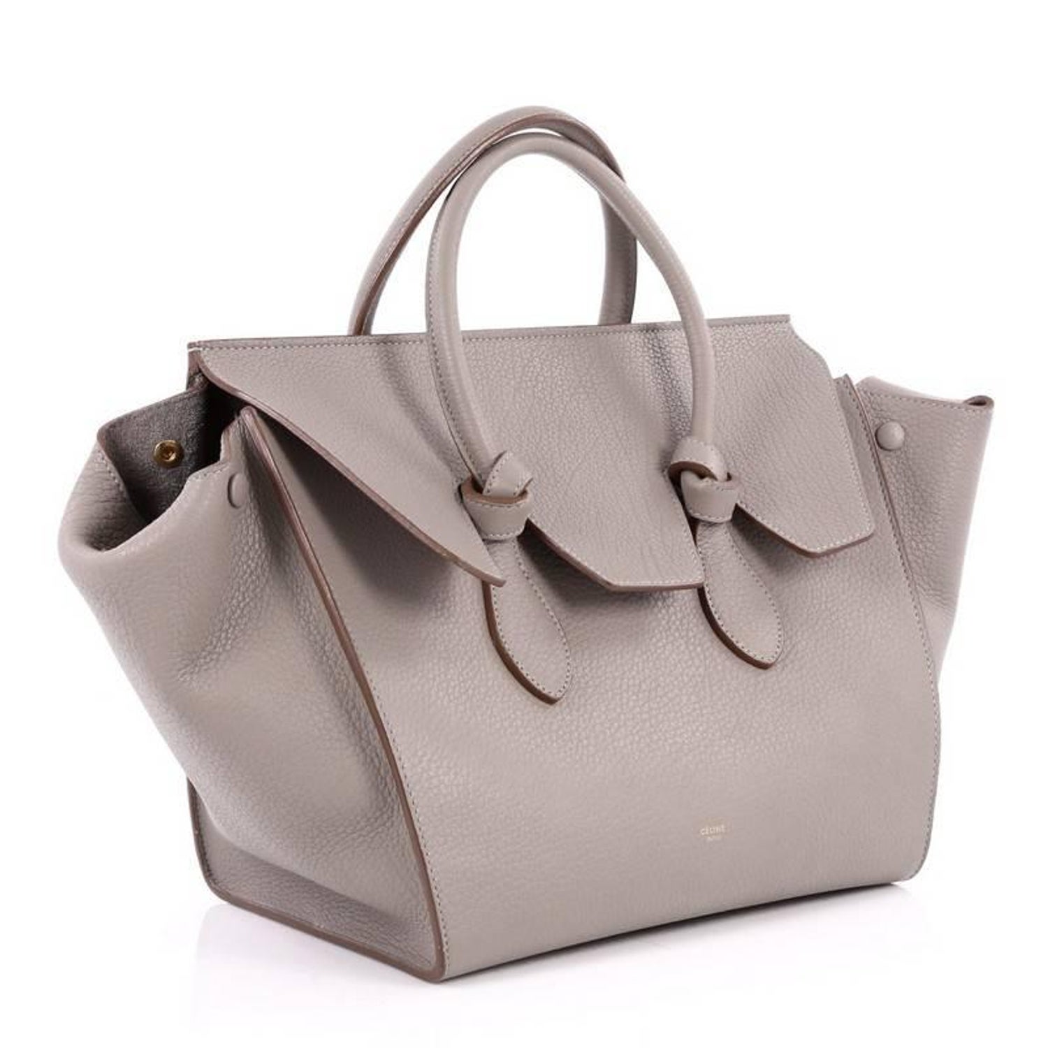 Celine Tie Knot Tote Grainy Leather Small At 1stdibs