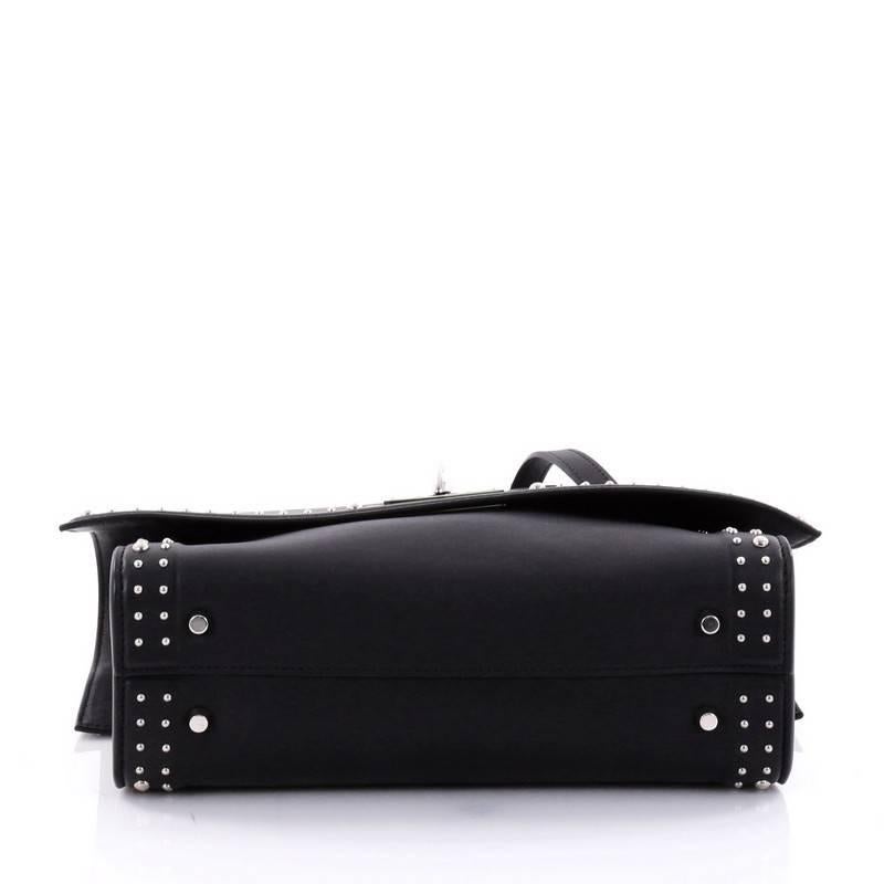 Women's or Men's Givenchy Shark Convertible Satchel Studded Leather Small