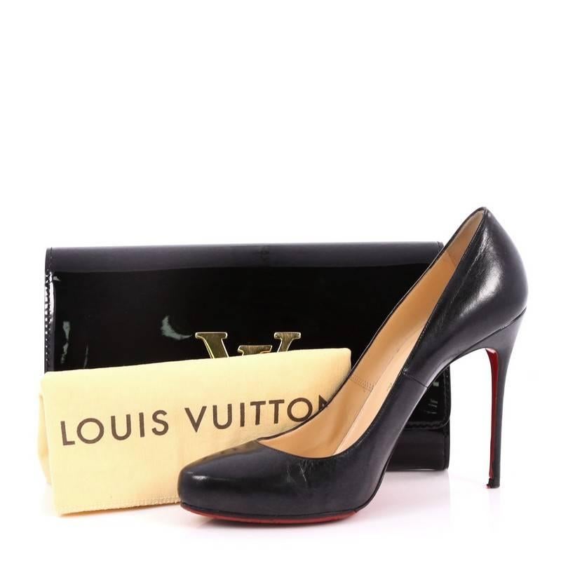 Louis Vuitton Beige Poudre Patent Leather Louise Clutch at 1stDibs  lv  patent leather clutch, louis vuitton christian louboutin, louis vuitton  patent leather clutch