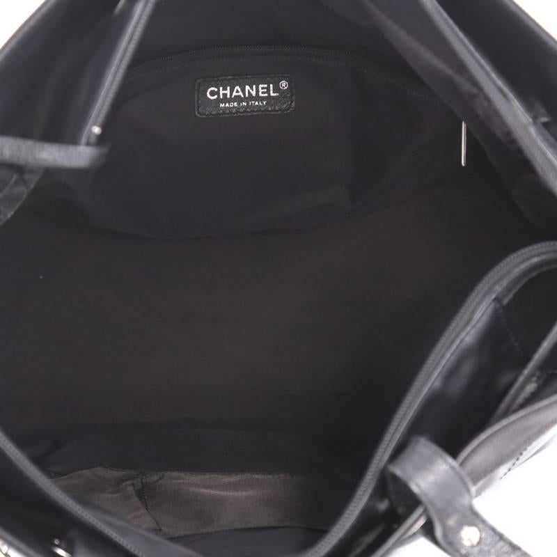 Chanel Biarritz Pocket Tote Quilted Coated Canvas Large 1