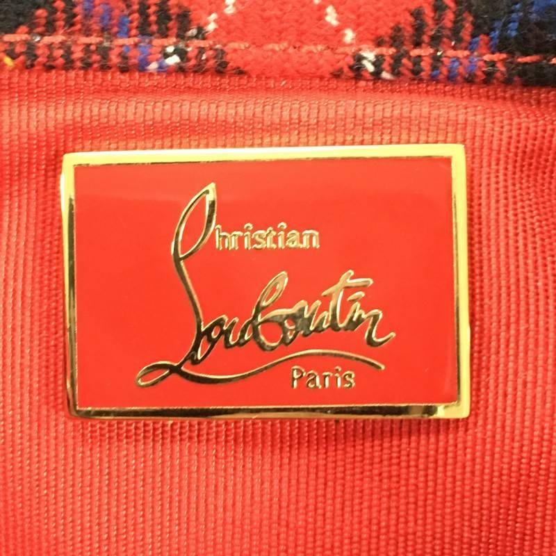 Christian Louboutin Sweet Charity Crossbody Bag Tartan Tweed Mini 2
