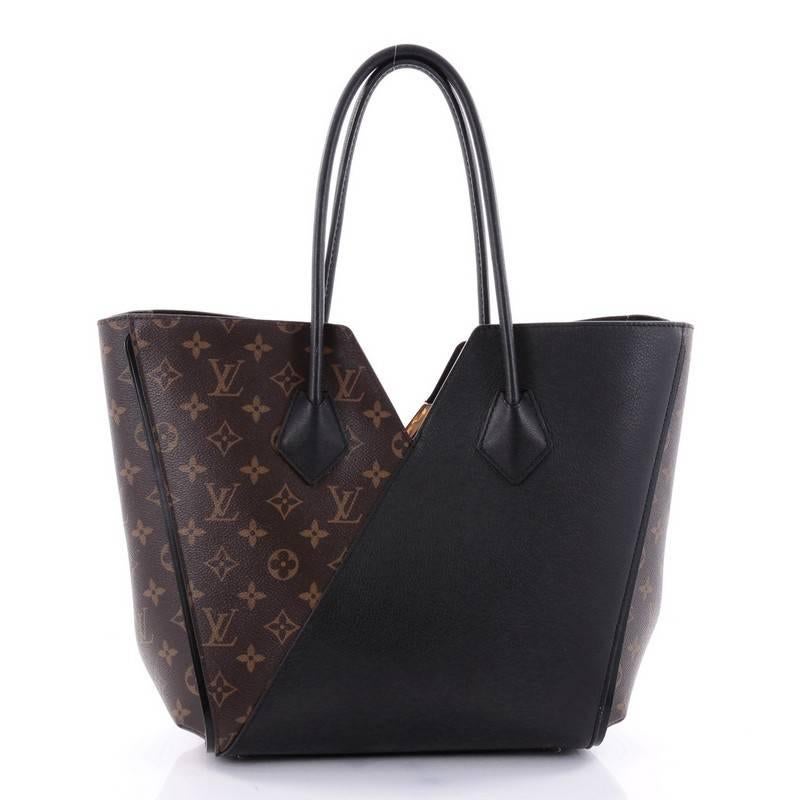 Black Louis Vuitton Kimono Handbag Monogram Canvas and Leather