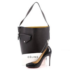 Celine Biker Bucket Shoulder Bag Calfskin Small