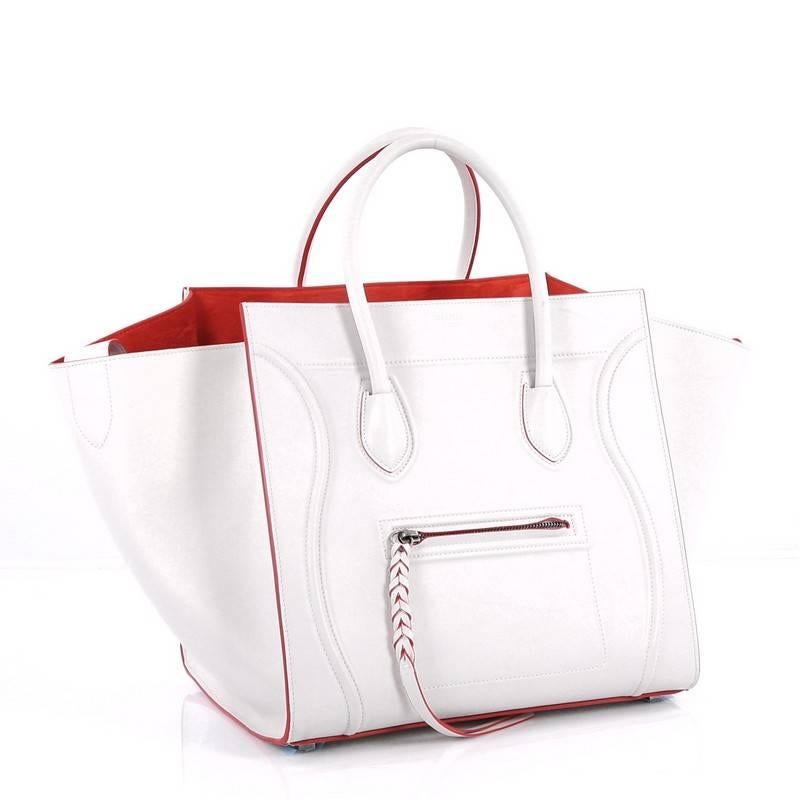 Gray Celine Phantom Handbag Smooth Leather Medium
