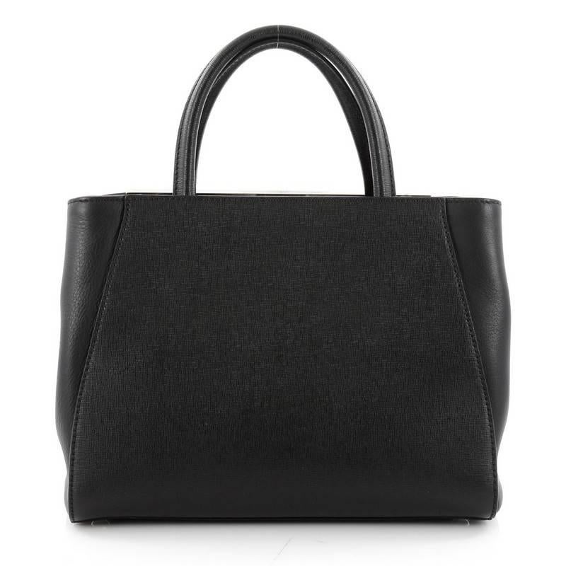 Fendi 2Jours Monster Handbag Calfskin Petite In Good Condition In NY, NY