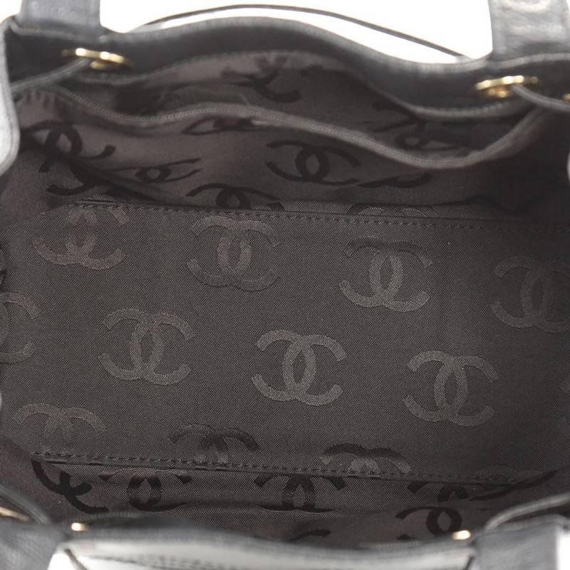 Chanel Vintage CC Drawstring Shoulder Bag Caviar Medium 2