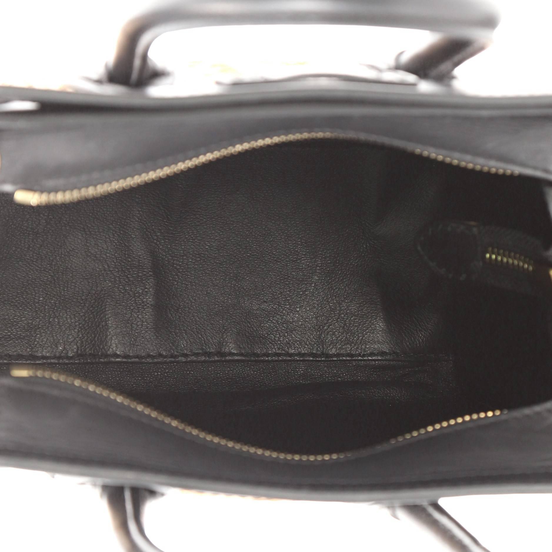 Celine Luggage Handbag Python and Leather Nano 2