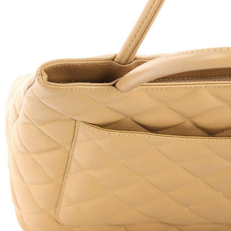 Chanel Quilted Caviar Medallion Tote  2