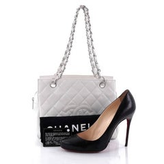 Chanel Petite Timeless Tote Quilted Caviar