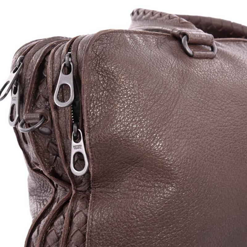 Bottega Veneta Convertible Briefcase Leather with Intrecciato Detail 1