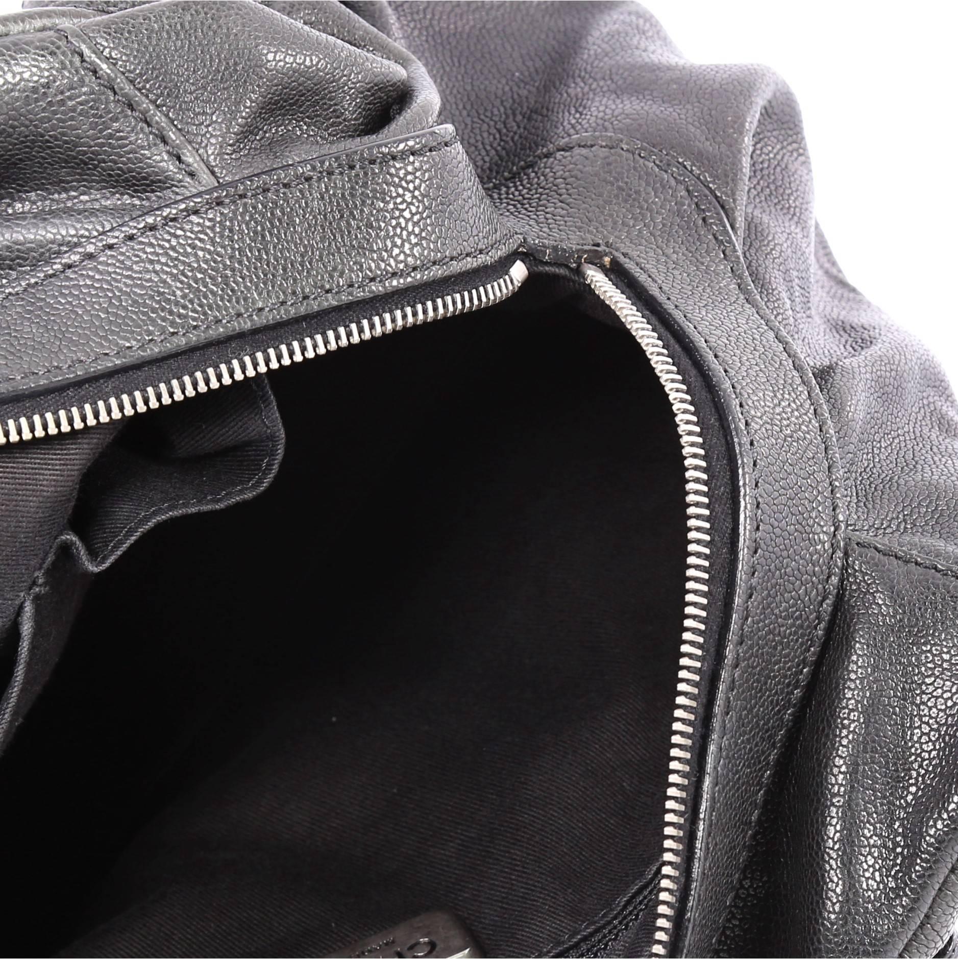 Women's or Men's Chanel Outdoor Ligne Doctor Bag Quilted Caviar Small