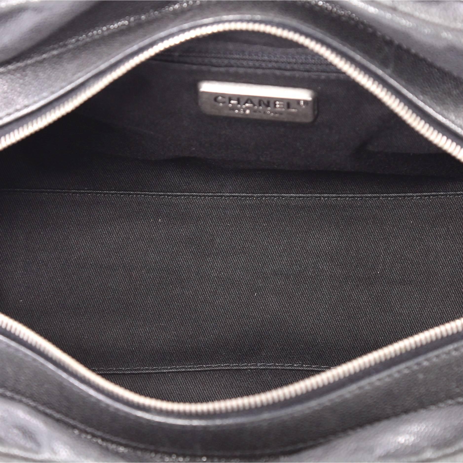 Chanel Outdoor Ligne Doctor Bag Quilted Caviar Small 2