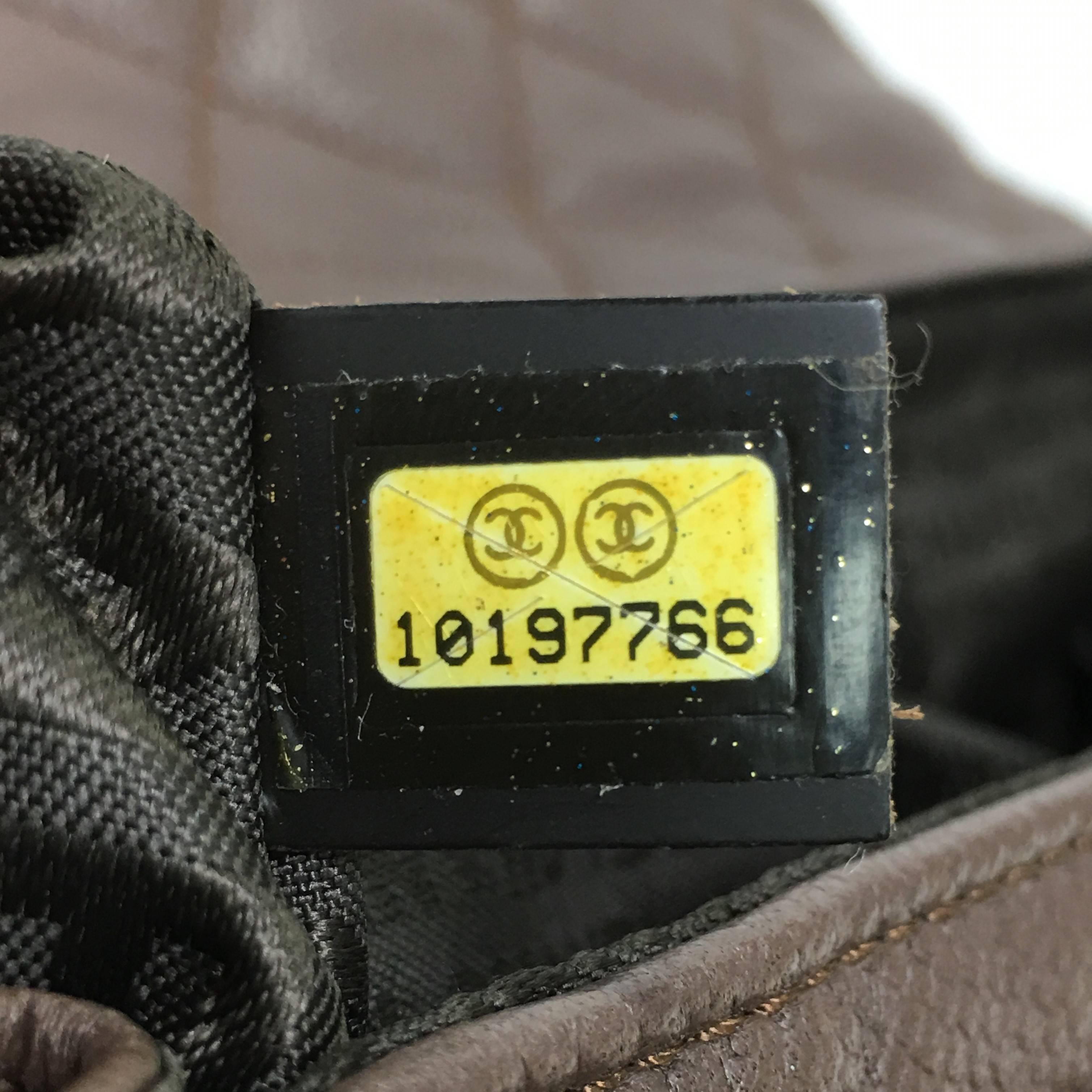 Chanel Vintage Mademoiselle Lock Accordion Flap Bag Quilted Caviar Medium 1