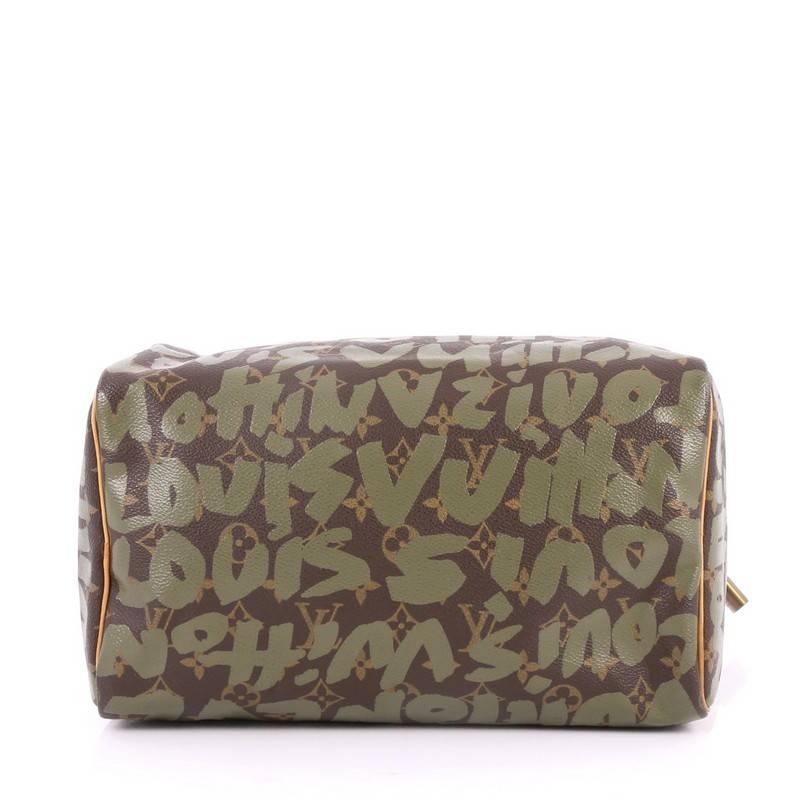 Louis Vuitton Speedy Handbag Limited Edition Monogram Graffiti 30 2