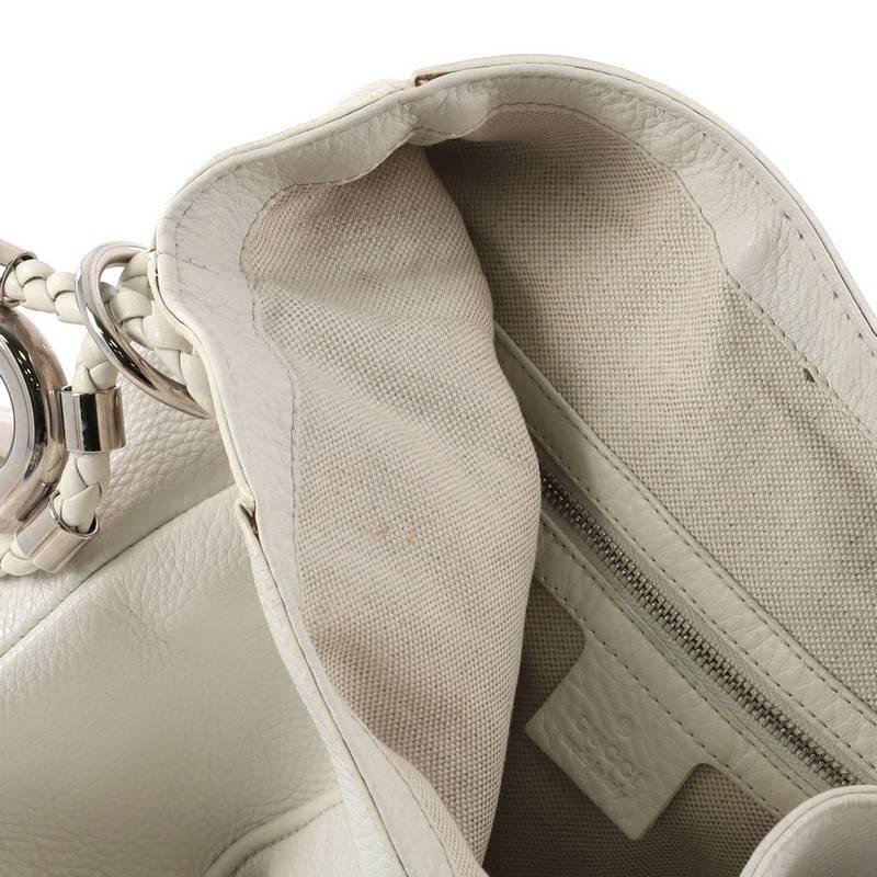 Gucci Techno Horsebit Convertible Hobo Embellished Leather 5