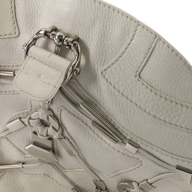 Gucci Techno Horsebit Convertible Hobo Embellished Leather 4