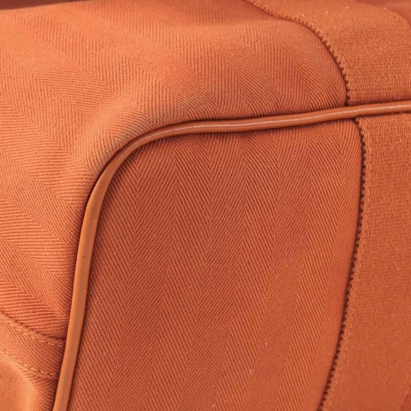 Hermes Valparaiso Handbag Toile and Leather MM 1