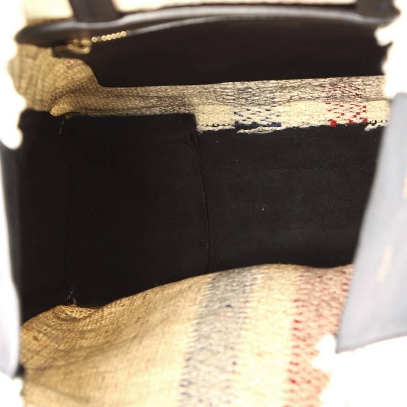 Celine Cabas Tote Woven Cotton In Good Condition In NY, NY