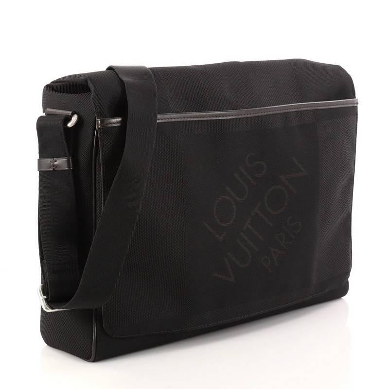 Black Louis Vuitton Geant Messenger Bag Limited Edition Canvas