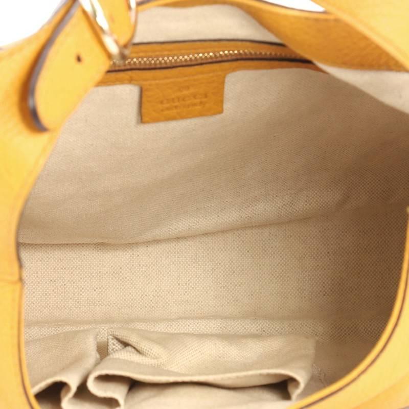 Orange Gucci Jackie Original Shoulder Bag Leather Medium