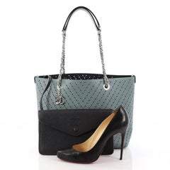 Chanel Shopping Tote Perforated Caviar Small