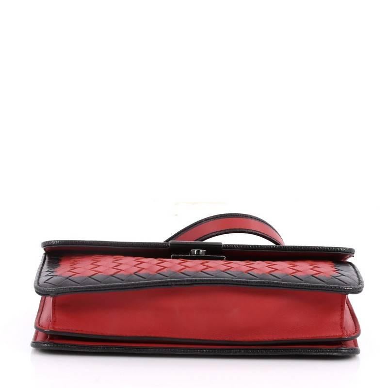Women's Bottega Veneta Glass Shoulder Bag Intrecciato Nappa with Snakeskin Small