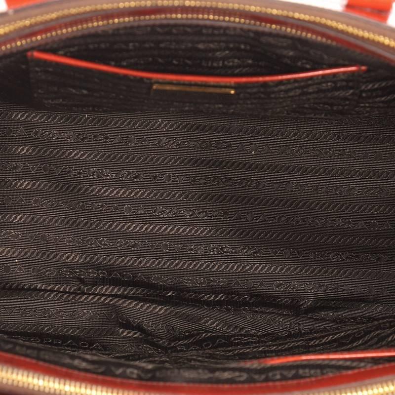 Prada Double Zip Lux Tote Spazzolato Leather Medium 2
