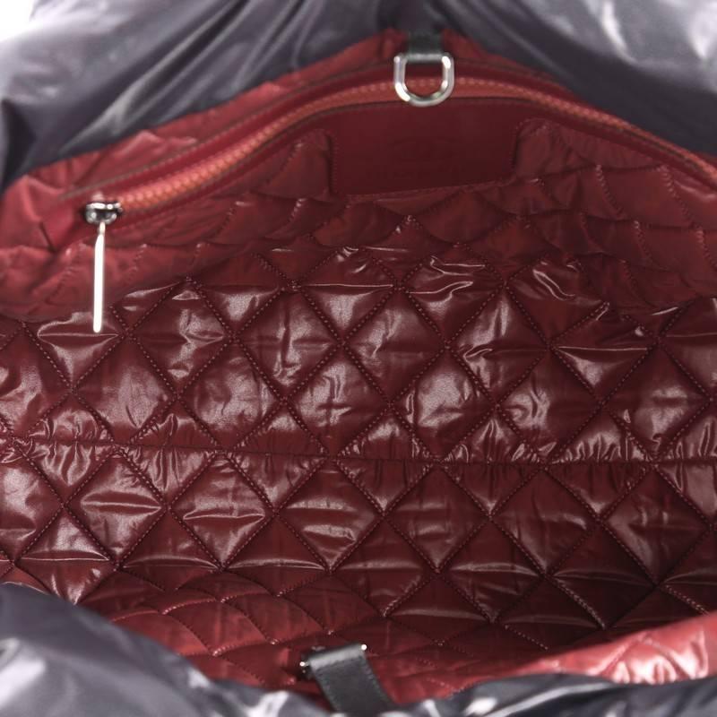 Chanel Coco Cocoon Reversible Quilted Nylon Medium Tote  In Good Condition In NY, NY