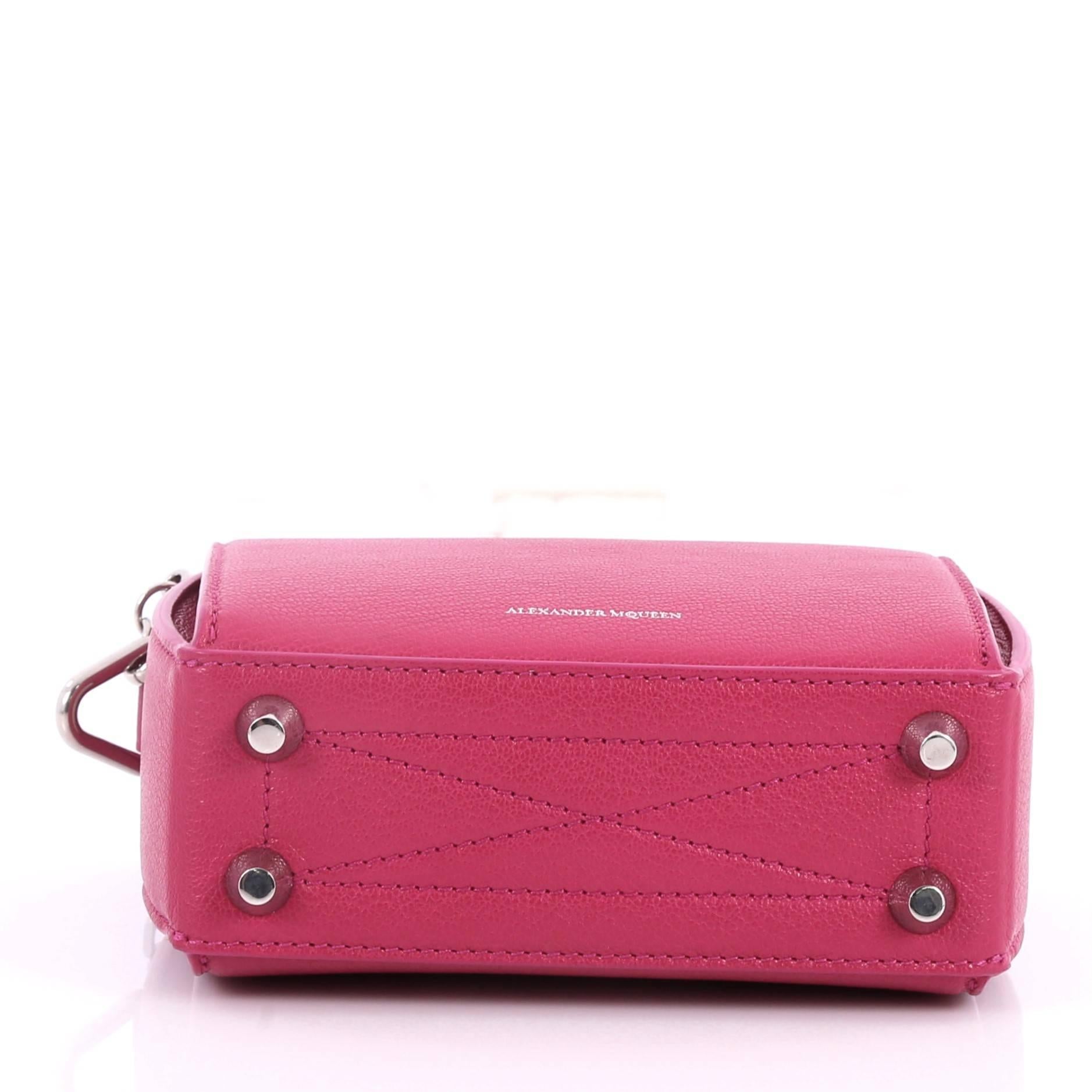 Pink Alexander McQueen Box Shoulder Bag Leather 19