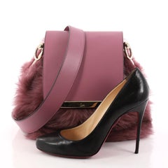 Christian Louboutin Lucky L Convertible Backpack Fur with Leather